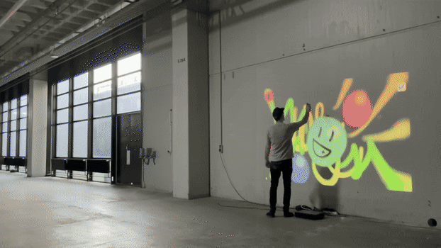 Live painting on a 10 meter wall